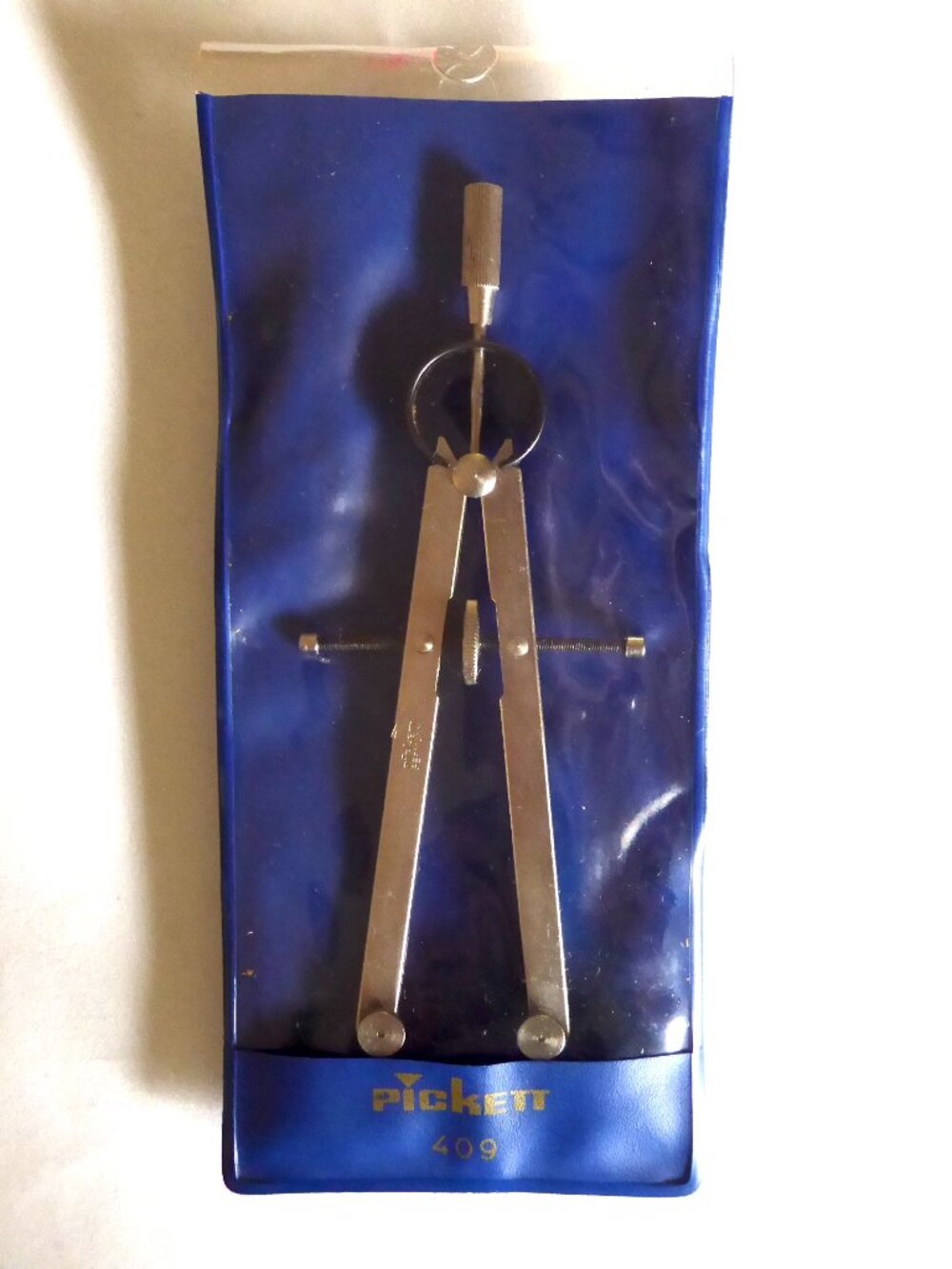 VINTAGE 6” PICKETT GERMANY PRECISION DRAFTING DRAWING COMPASS 409 SLEEVE USED